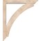 Ekena Millwork Thorton Traditional Smooth Bracket w/ Offset Brace, Douglas Fir, 5 1/2"W x 38"D x 44"H BKT0604X38X44THR01SDF - alternate 2